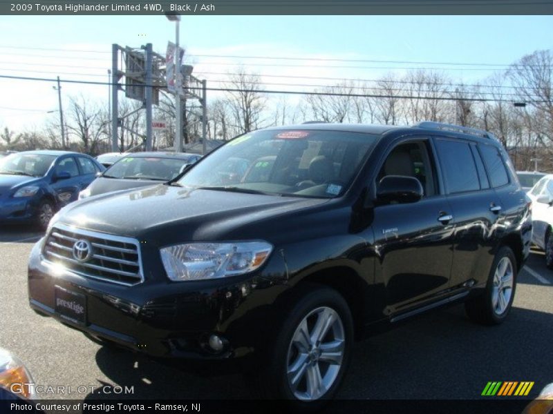 Black / Ash 2009 Toyota Highlander Limited 4WD