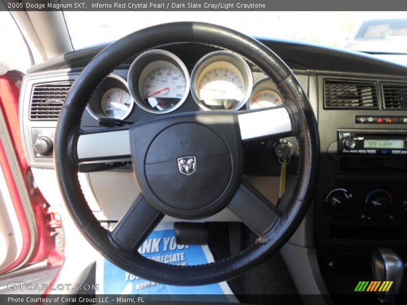 Inferno Red Crystal Pearl / Dark Slate Gray/Light Graystone 2005 Dodge Magnum SXT