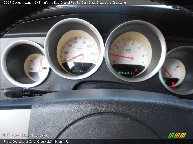 Inferno Red Crystal Pearl / Dark Slate Gray/Light Graystone 2005 Dodge Magnum SXT