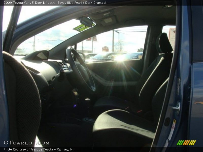 Bayou Blue Pearl / Dark Charcoal 2009 Toyota Yaris 5 Door Liftback