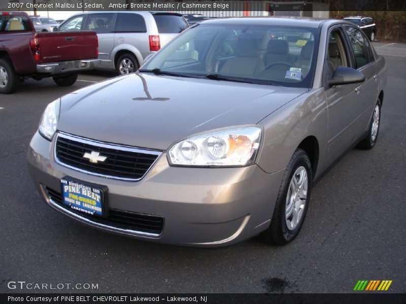 Amber Bronze Metallic / Cashmere Beige 2007 Chevrolet Malibu LS Sedan