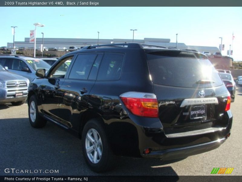Black / Sand Beige 2009 Toyota Highlander V6 4WD