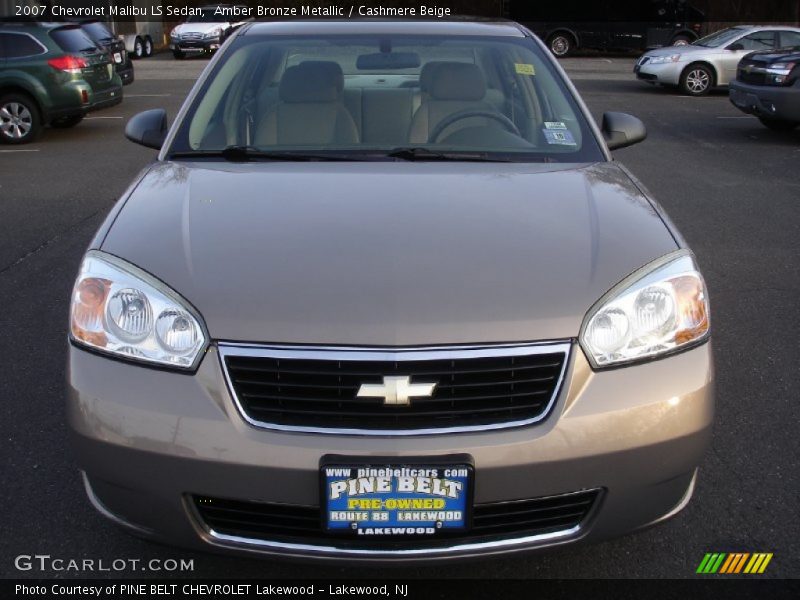 Amber Bronze Metallic / Cashmere Beige 2007 Chevrolet Malibu LS Sedan