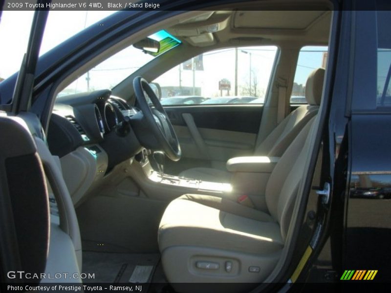 Black / Sand Beige 2009 Toyota Highlander V6 4WD
