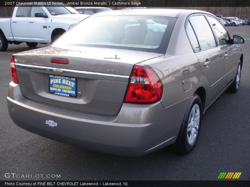 Amber Bronze Metallic / Cashmere Beige 2007 Chevrolet Malibu LS Sedan