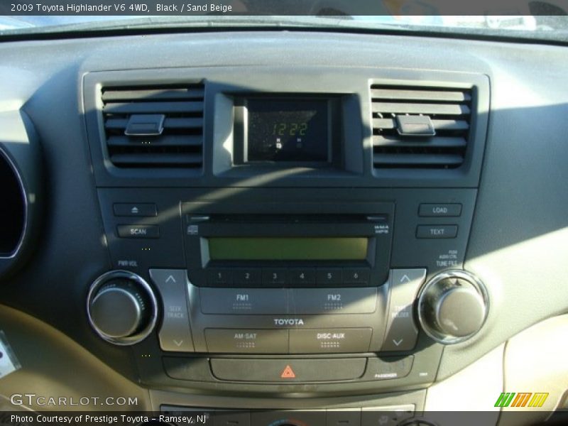 Black / Sand Beige 2009 Toyota Highlander V6 4WD