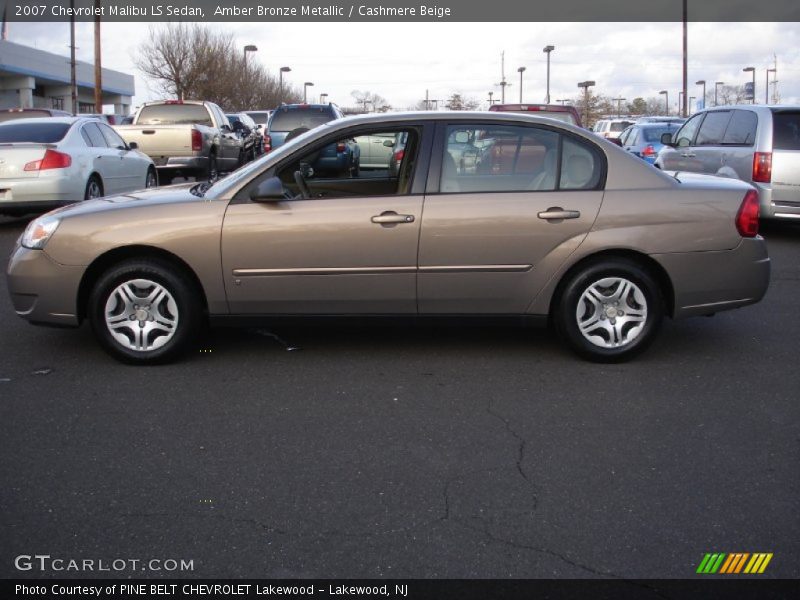 Amber Bronze Metallic / Cashmere Beige 2007 Chevrolet Malibu LS Sedan