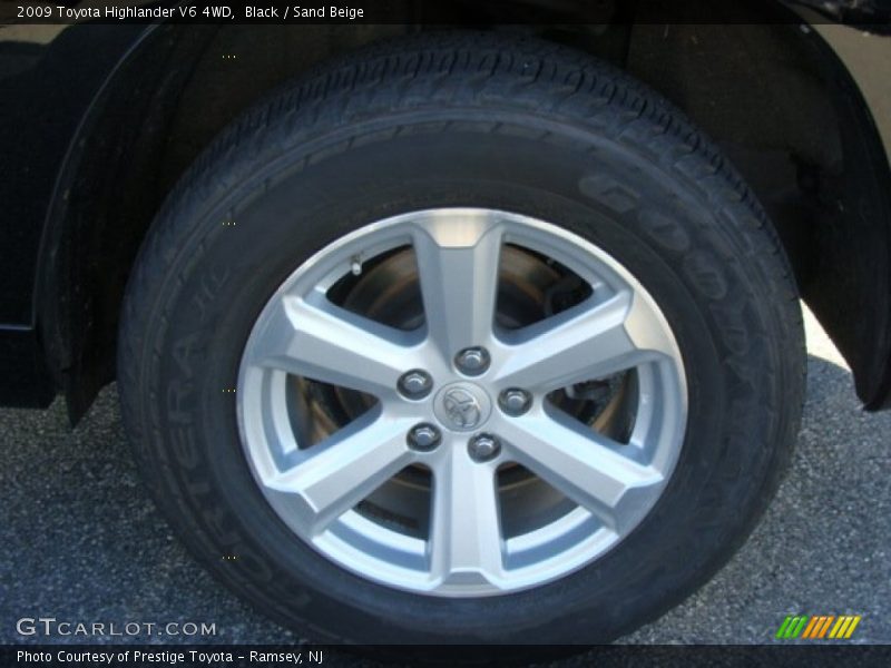 Black / Sand Beige 2009 Toyota Highlander V6 4WD