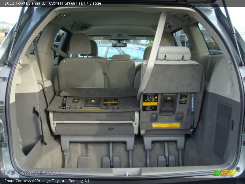 Cypress Green Pearl / Bisque 2011 Toyota Sienna LE