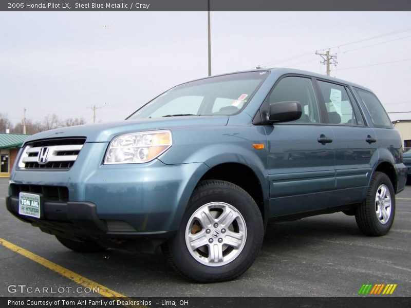Steel Blue Metallic / Gray 2006 Honda Pilot LX