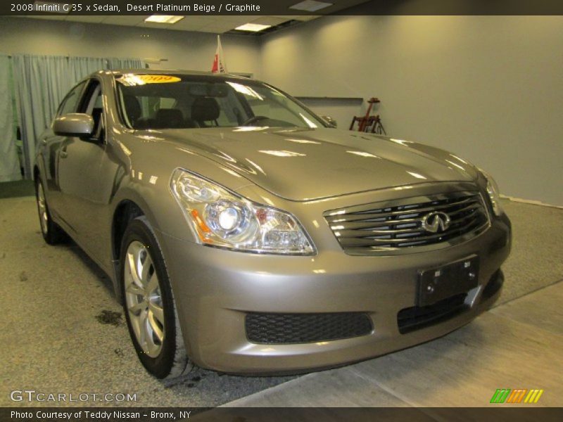 Desert Platinum Beige / Graphite 2008 Infiniti G 35 x Sedan