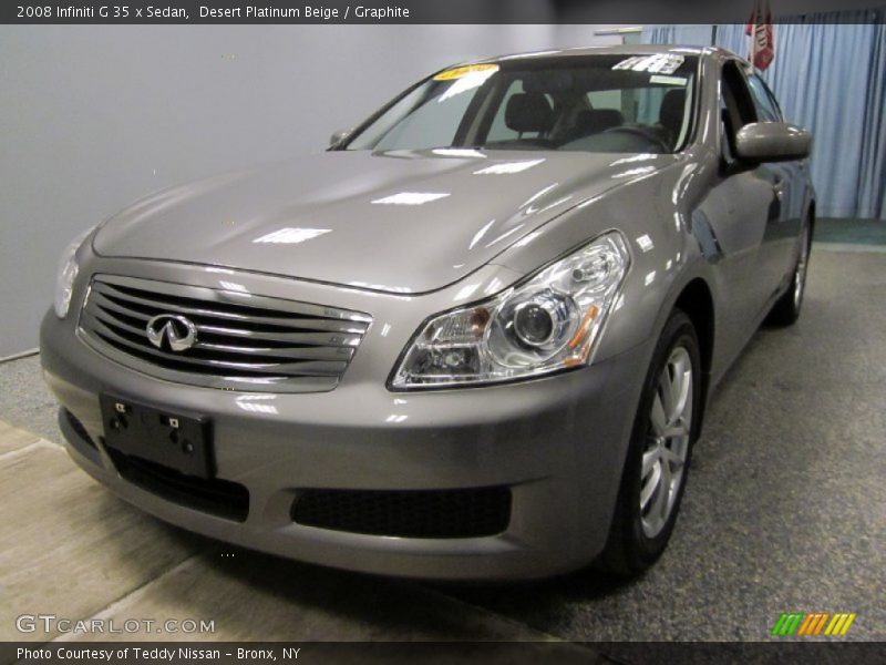 Desert Platinum Beige / Graphite 2008 Infiniti G 35 x Sedan