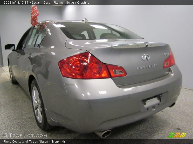 Desert Platinum Beige / Graphite 2008 Infiniti G 35 x Sedan