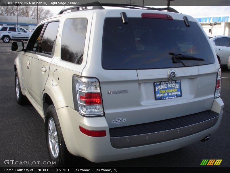 Light Sage / Black 2008 Mercury Mariner I4