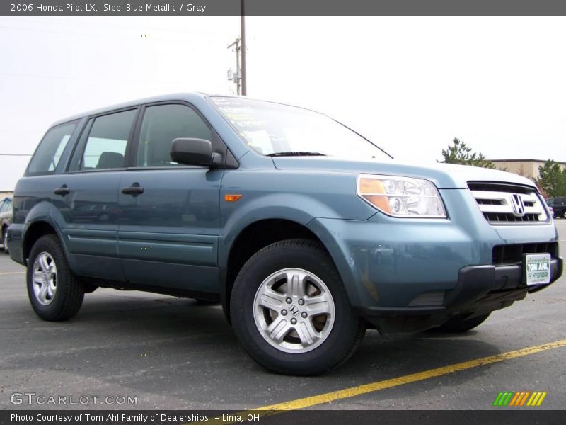 Steel Blue Metallic / Gray 2006 Honda Pilot LX