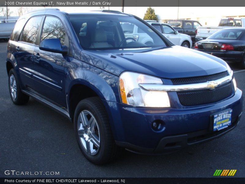 Navy Blue Metallic / Dark Gray 2008 Chevrolet Equinox LT