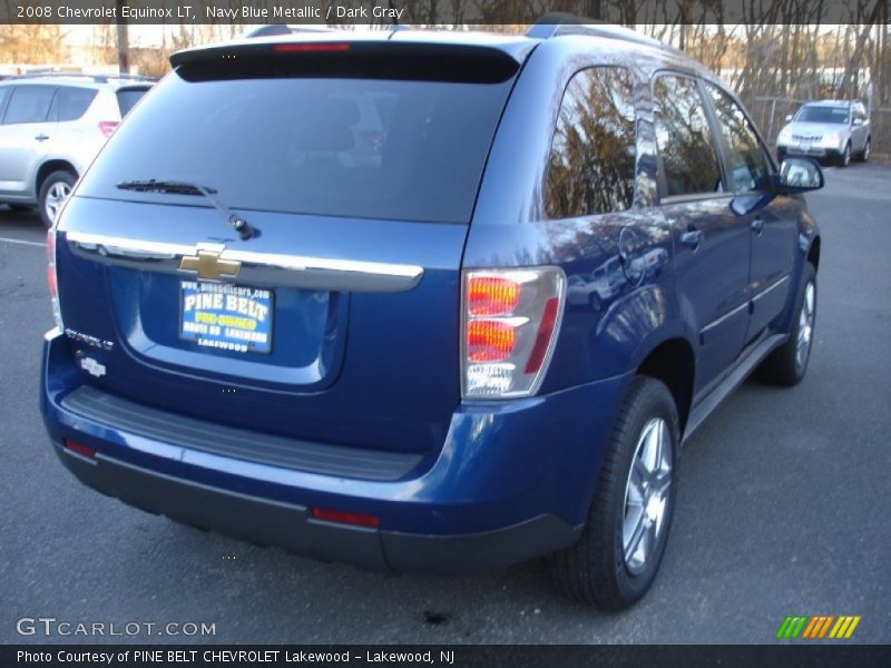 Navy Blue Metallic / Dark Gray 2008 Chevrolet Equinox LT
