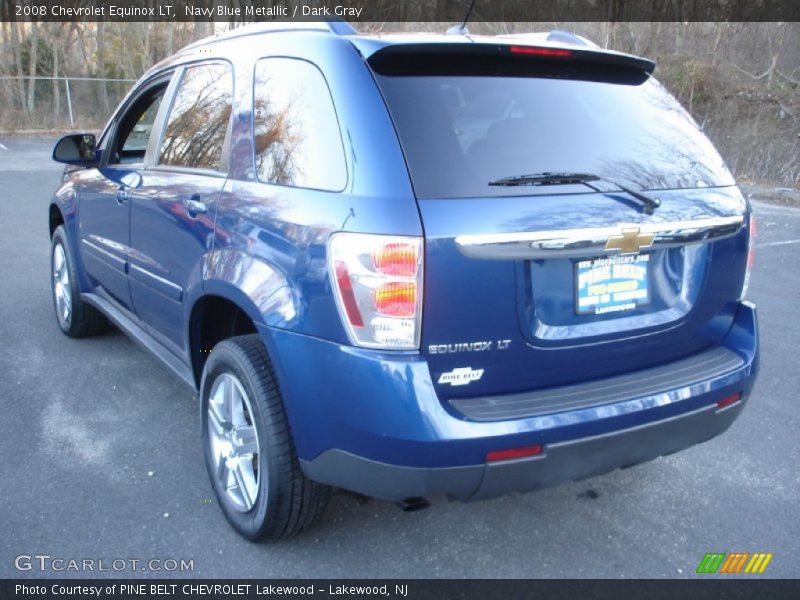 Navy Blue Metallic / Dark Gray 2008 Chevrolet Equinox LT