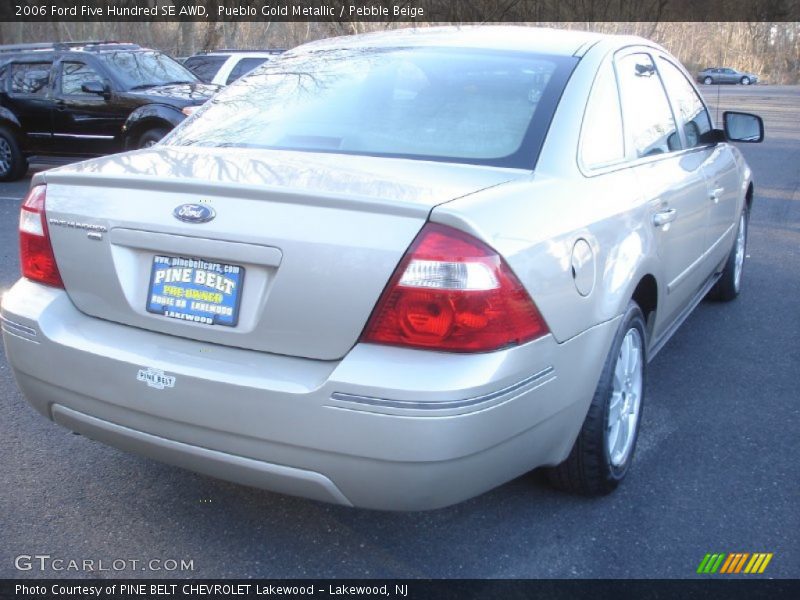 Pueblo Gold Metallic / Pebble Beige 2006 Ford Five Hundred SE AWD