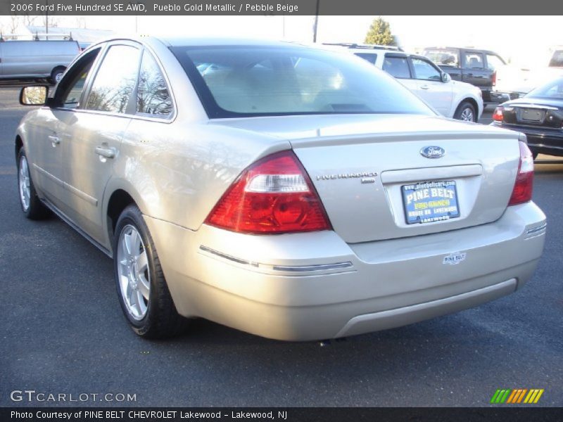 Pueblo Gold Metallic / Pebble Beige 2006 Ford Five Hundred SE AWD