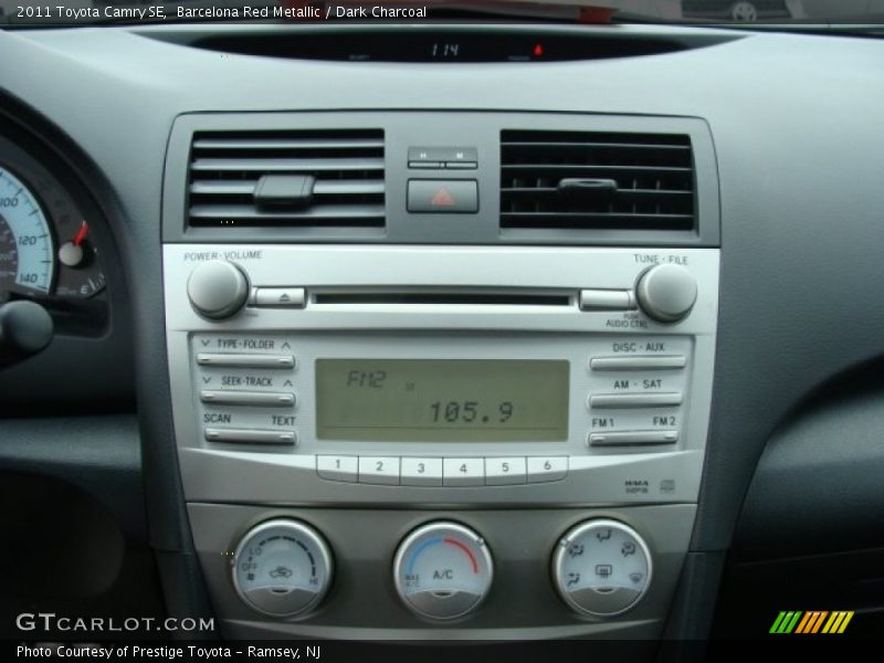 Barcelona Red Metallic / Dark Charcoal 2011 Toyota Camry SE
