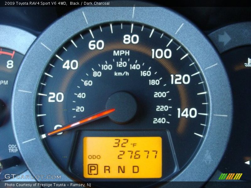 Black / Dark Charcoal 2009 Toyota RAV4 Sport V6 4WD