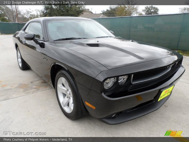 Pitch Black / Dark Slate Gray 2012 Dodge Challenger R/T