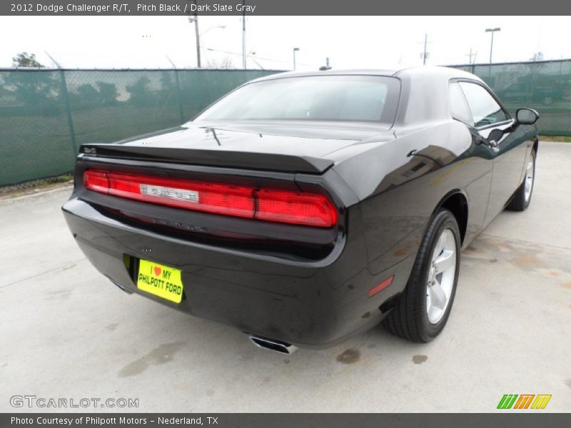 Pitch Black / Dark Slate Gray 2012 Dodge Challenger R/T