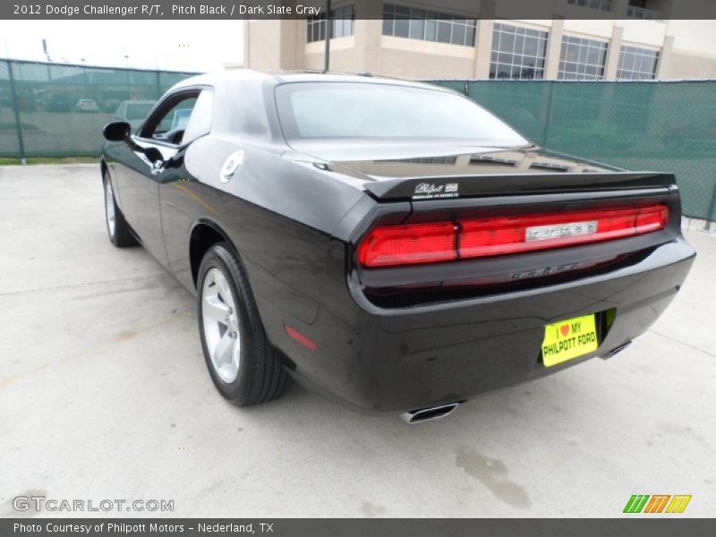 Pitch Black / Dark Slate Gray 2012 Dodge Challenger R/T
