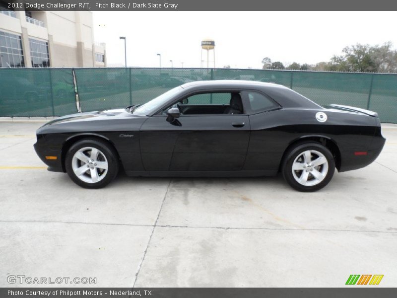 Pitch Black / Dark Slate Gray 2012 Dodge Challenger R/T