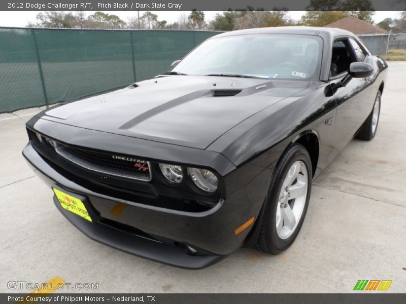 Pitch Black / Dark Slate Gray 2012 Dodge Challenger R/T
