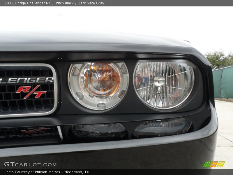 Pitch Black / Dark Slate Gray 2012 Dodge Challenger R/T