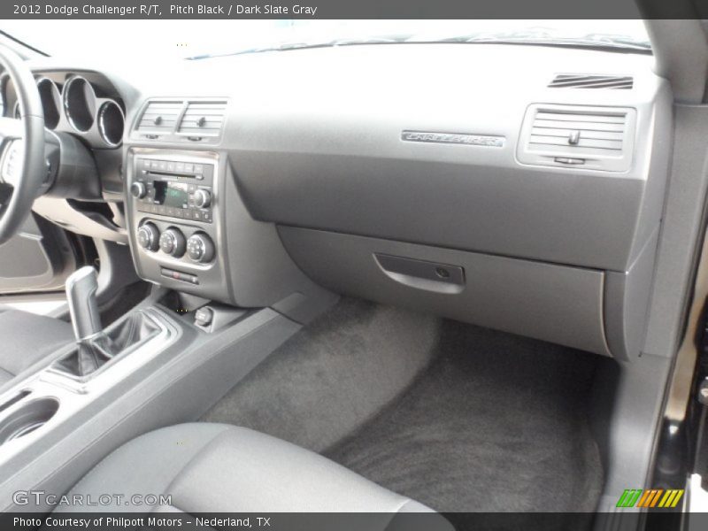 Pitch Black / Dark Slate Gray 2012 Dodge Challenger R/T