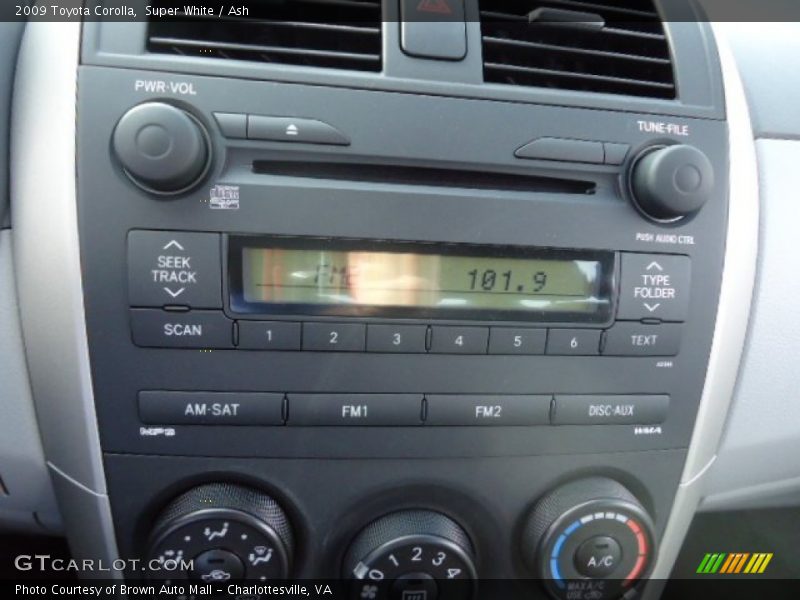 Audio System of 2009 Corolla 