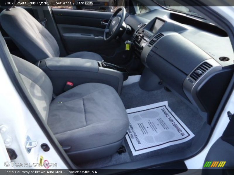 Super White / Dark Gray 2007 Toyota Prius Hybrid