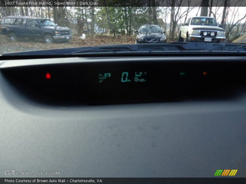 Super White / Dark Gray 2007 Toyota Prius Hybrid