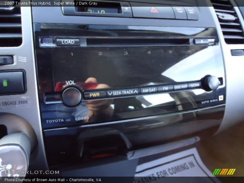 Audio System of 2007 Prius Hybrid