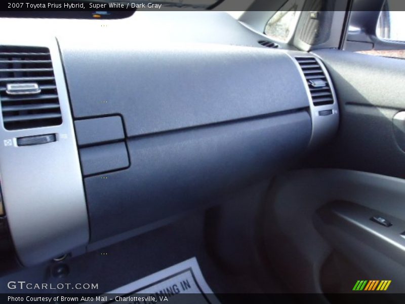 Super White / Dark Gray 2007 Toyota Prius Hybrid