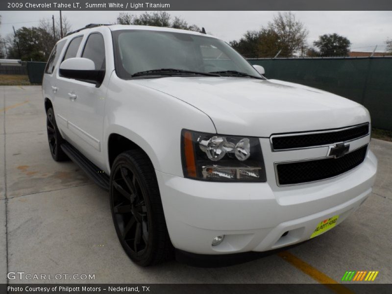 Summit White / Light Titanium 2009 Chevrolet Tahoe LT