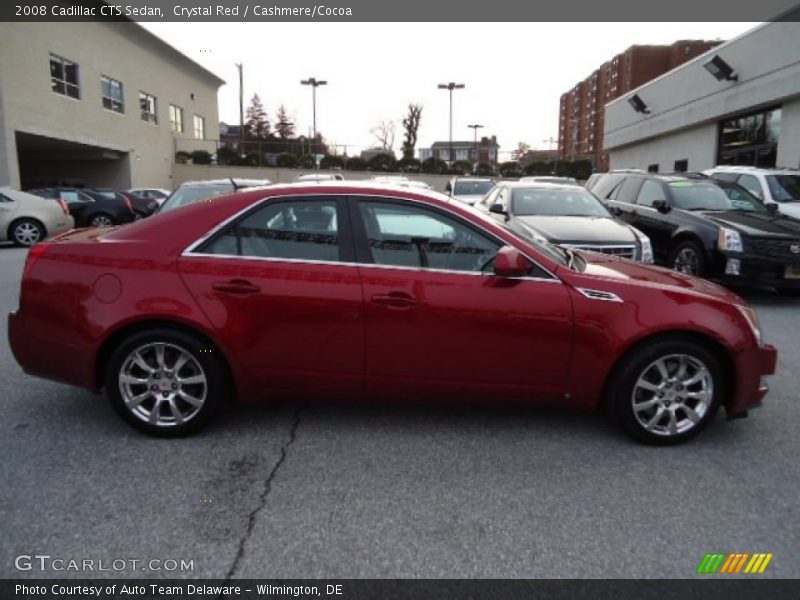 Crystal Red / Cashmere/Cocoa 2008 Cadillac CTS Sedan