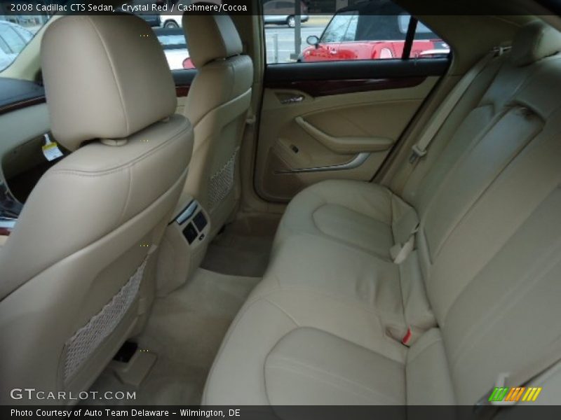 Crystal Red / Cashmere/Cocoa 2008 Cadillac CTS Sedan