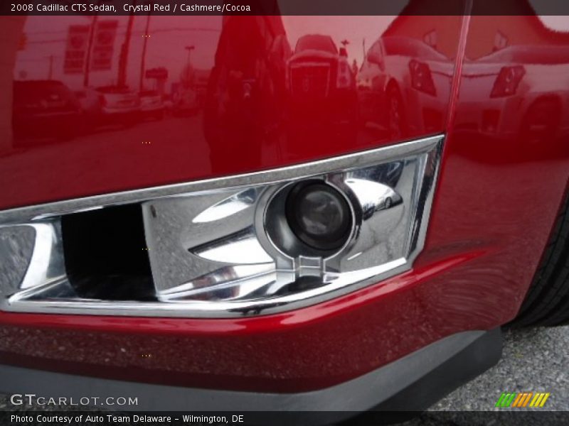 Crystal Red / Cashmere/Cocoa 2008 Cadillac CTS Sedan