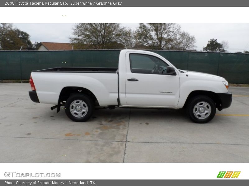 Super White / Graphite Gray 2008 Toyota Tacoma Regular Cab