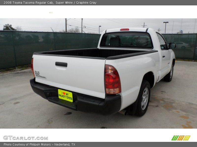 Super White / Graphite Gray 2008 Toyota Tacoma Regular Cab
