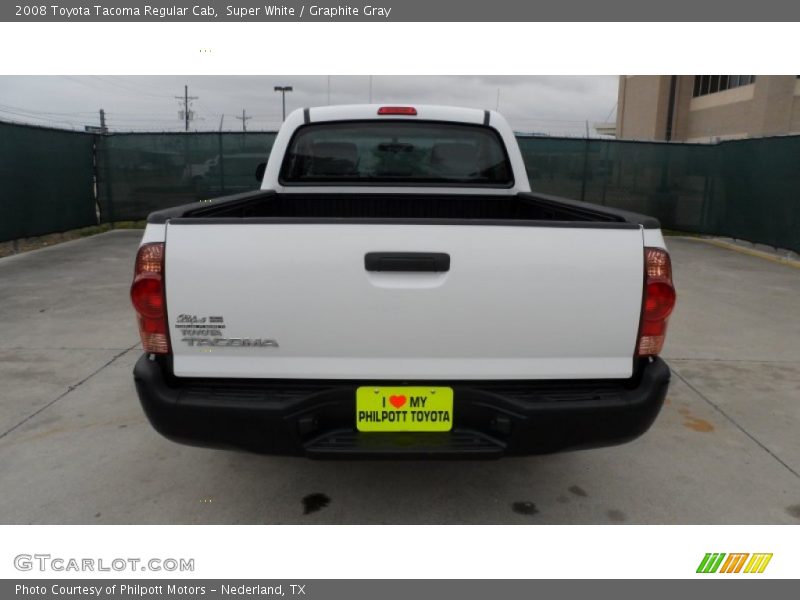 Super White / Graphite Gray 2008 Toyota Tacoma Regular Cab