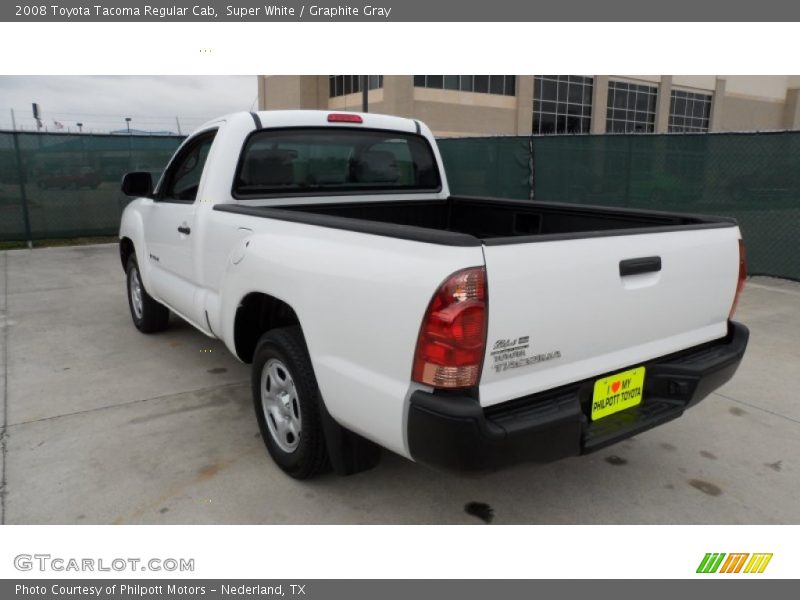 Super White / Graphite Gray 2008 Toyota Tacoma Regular Cab