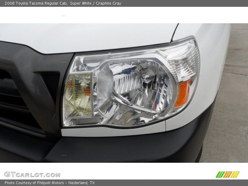 Super White / Graphite Gray 2008 Toyota Tacoma Regular Cab