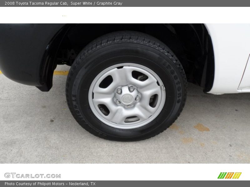 Super White / Graphite Gray 2008 Toyota Tacoma Regular Cab