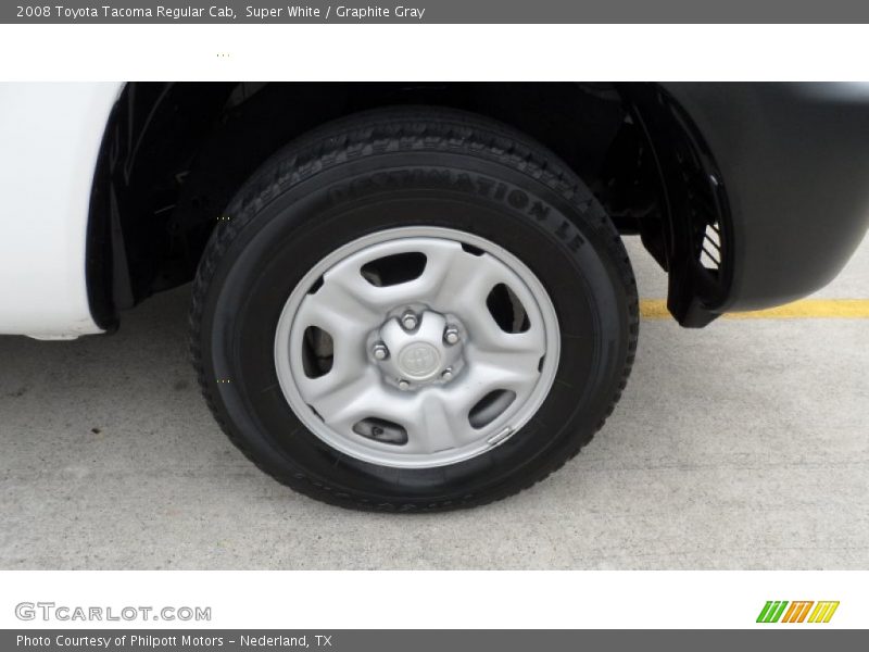 Super White / Graphite Gray 2008 Toyota Tacoma Regular Cab