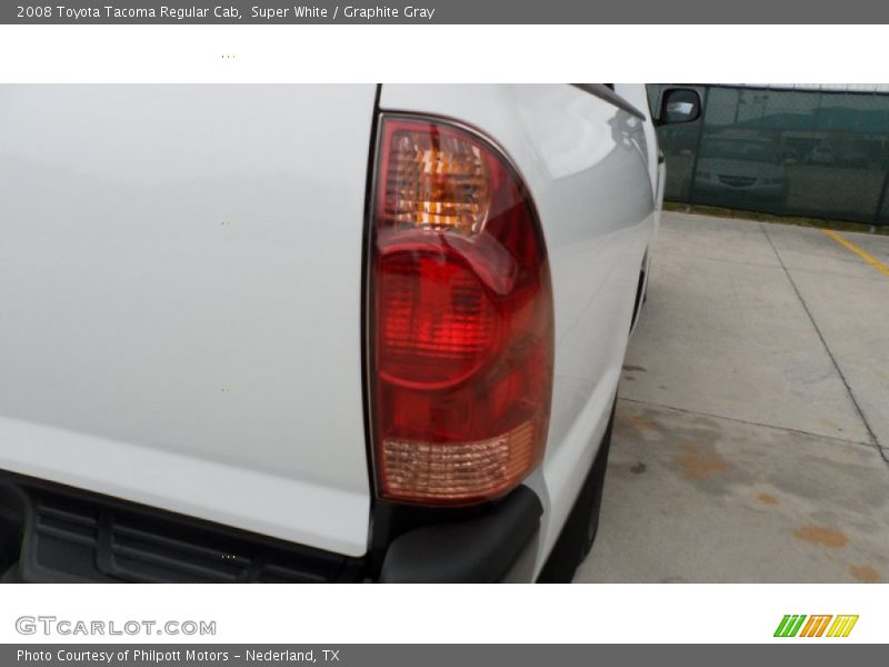 Super White / Graphite Gray 2008 Toyota Tacoma Regular Cab